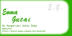emma gutai business card